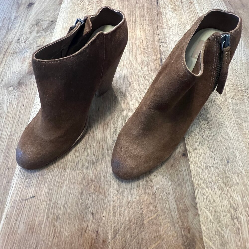 Dolce Vita Suede Brown Shoe Booties - Size 8 M